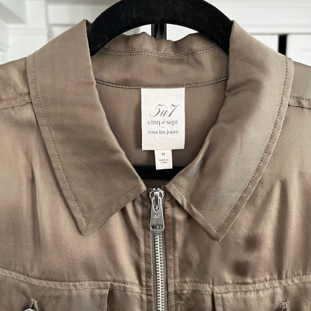Cinq a Sept Helene Short-Sleeve Cropped Peplum Jacket - Picture 5 of 8